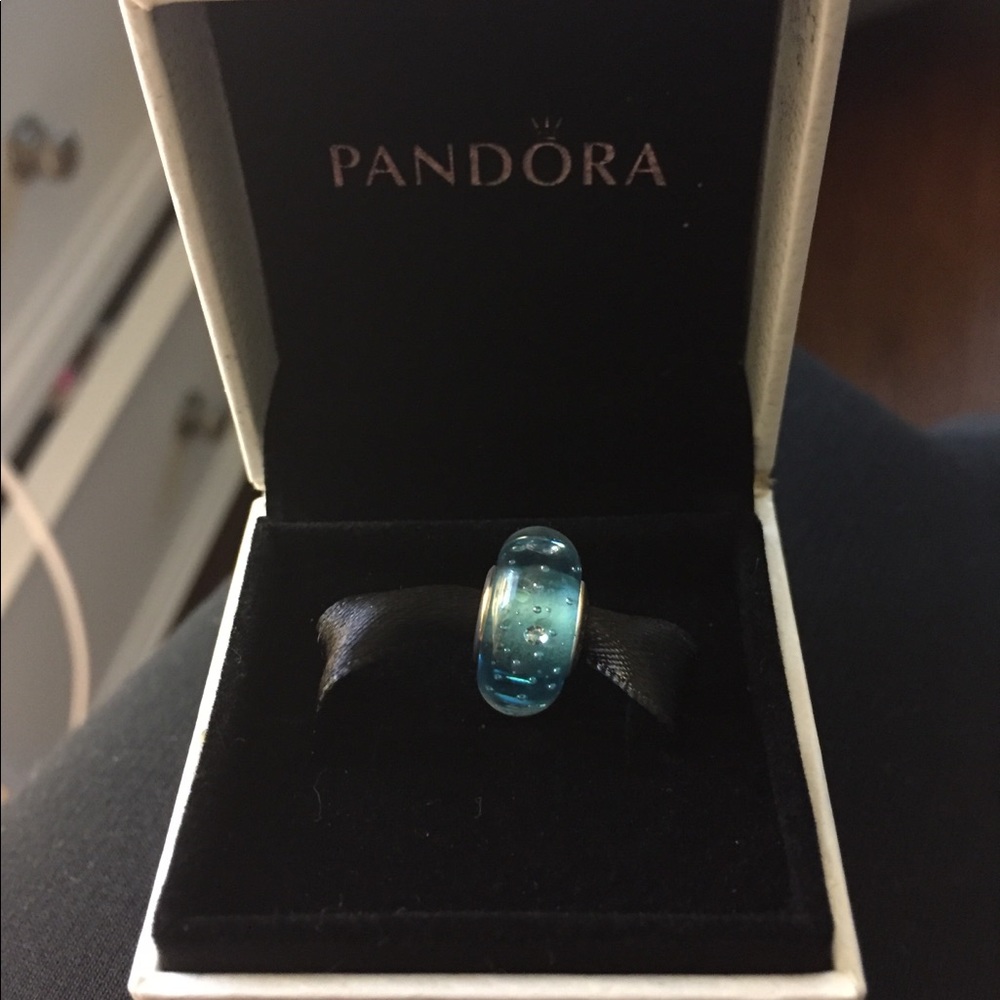 Brand new in box blue effervescence Pandora charm